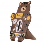 Manipulačná doska / Activity board Stand Medveď hnedá 80 cm x 52 cm so stojanom
